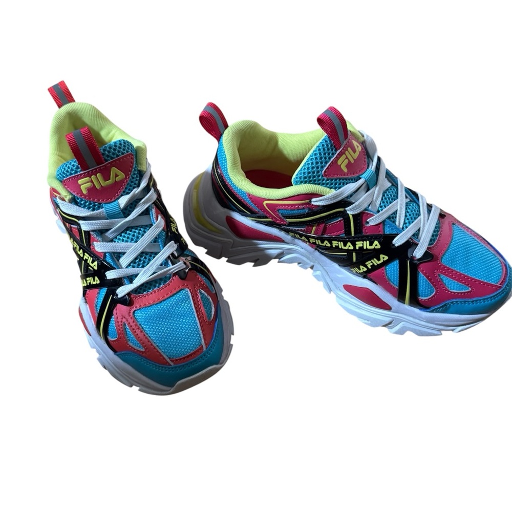 Fila Blue and Pink Athletic Shoes